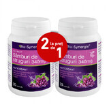 Pachet Extractul de samburi de struguri 340mg, 30 + 30 capsule (2 la pret de 1), Bio Synergie