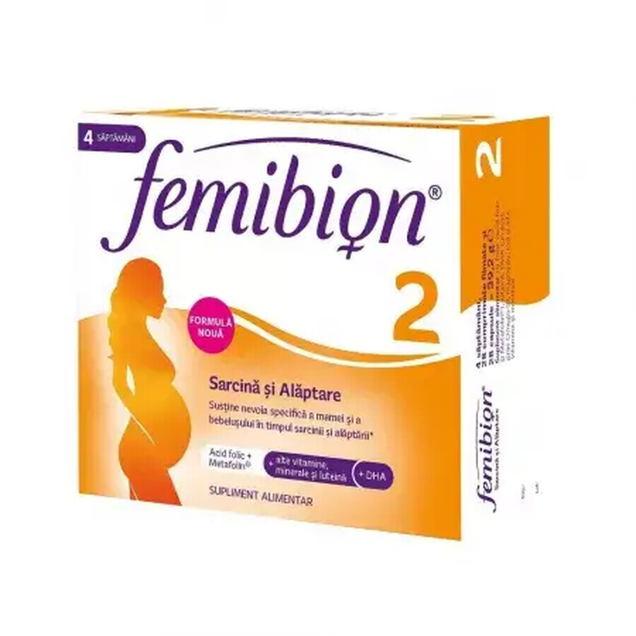 Femibion 2 - Pakket voor zwangerschap en borstvoeding, 56 tabletten + 56 capsules, Dr. Reddys