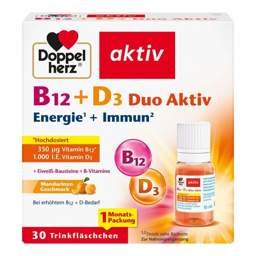 Double Heart B12 + D3 Duo Active 30 St