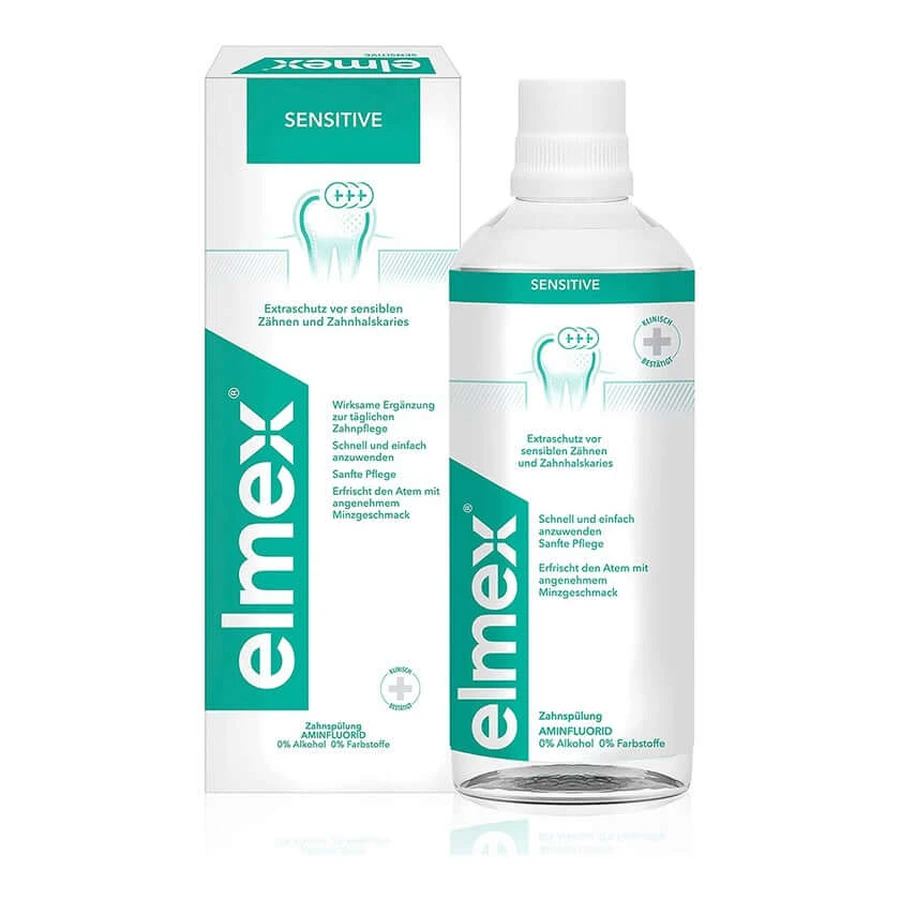 elmex Płyn do płukania jamy ustnej Sensitive 400 ml: ceny i cechy