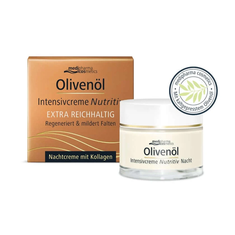 Crema intensivă cu ulei de măsline Crema de noapte nutritivă 50 ml