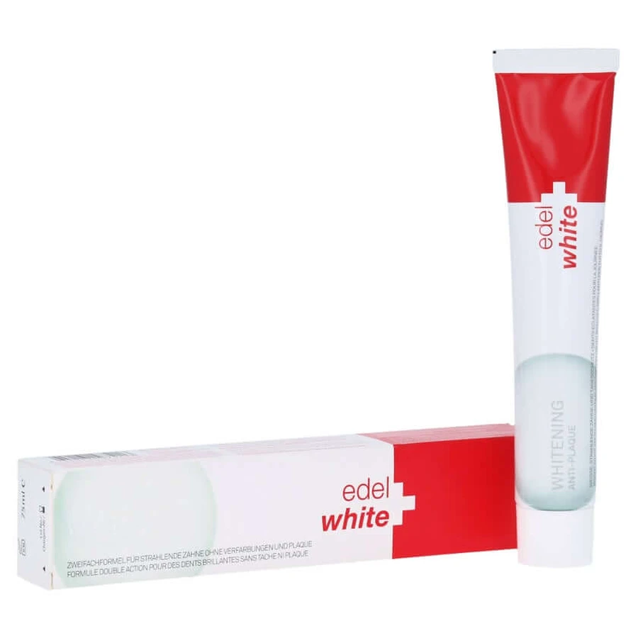 Edelwhite Antiplaque+white pasta dentífrica 75 ml