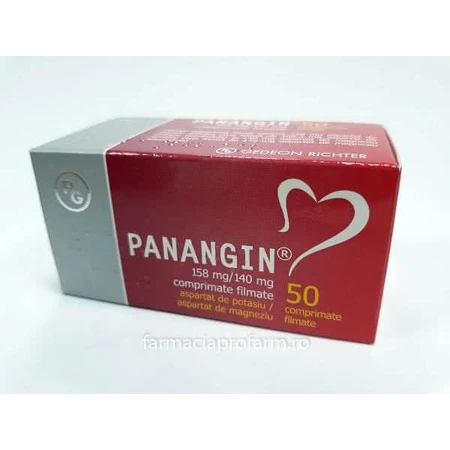 Panangin 158 mg/140 mg, 50 comprimés pelliculés, Gedeon Richter Roumanie