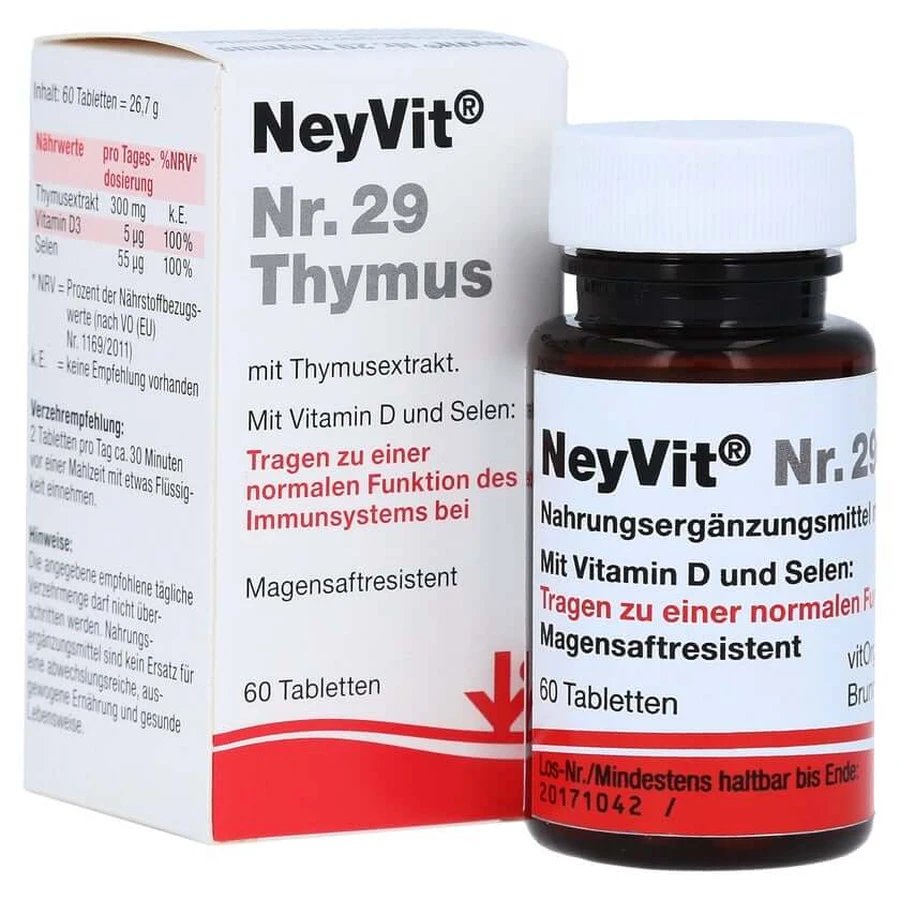 Neyvit No.29 Thymus cu acoperire enterica 60 St