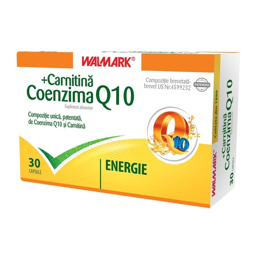 Coenzyme Q10 + Carnitine, 30 gélules, Walmark
