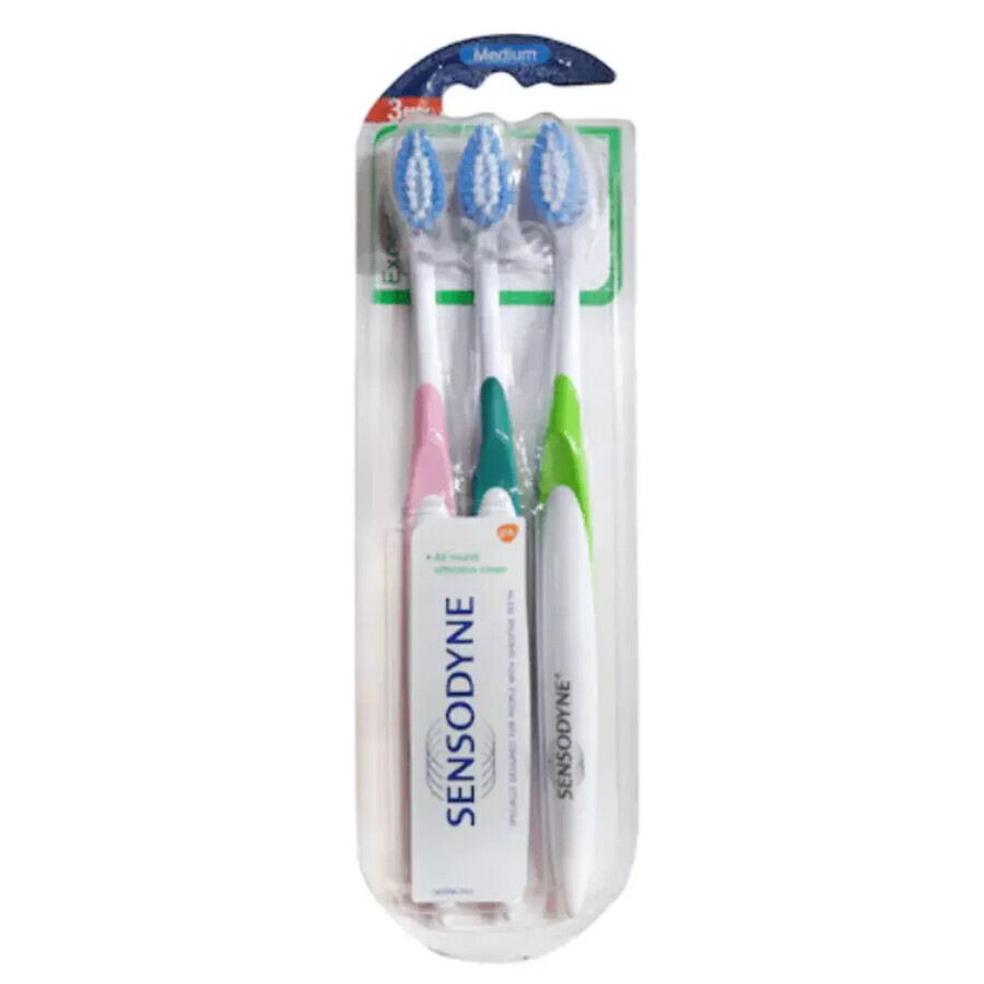 Tandenborstel Expert Medium Triopack, Sensodyne