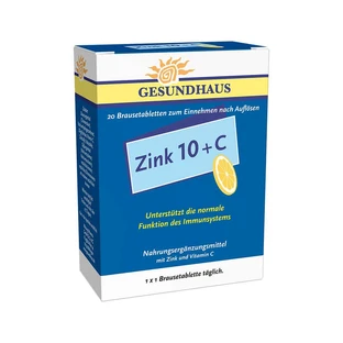 Zinc 10 + C Comprimidos efervescentes 20 St