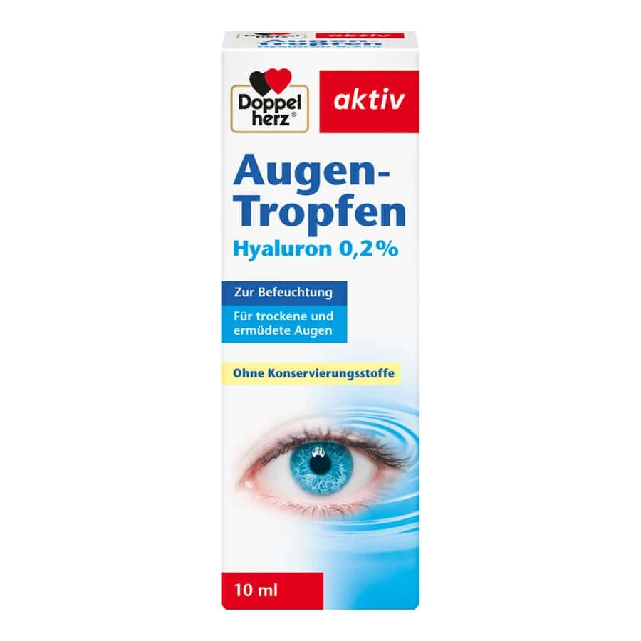Krople do oczu Double Heart Active Hyaluron 0,2% 10 ml: ceny i cechy
