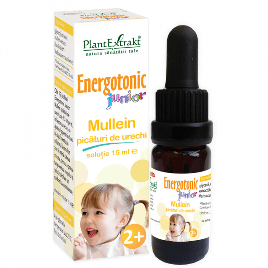 Gocce per le orecchie Energotonic Junior Mullein, 15 ml, estratto vegetale