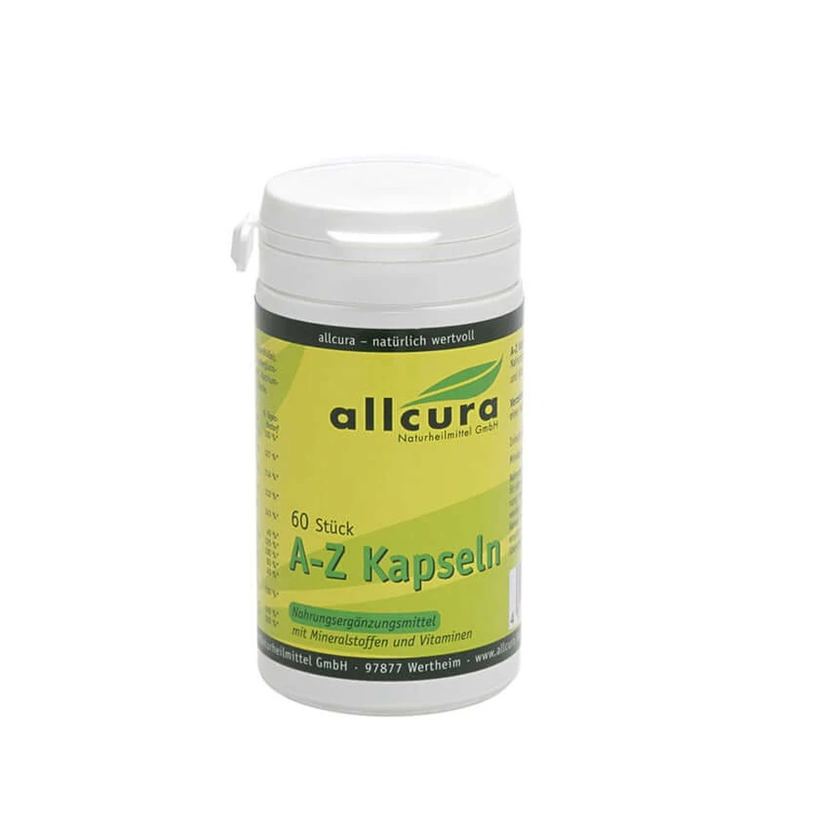 A-Z capsules met mineralen en vitaminen 60 stuks.