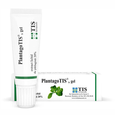 PlantagoTis gel met patlagine , 20 g, Tis Farmaceutic