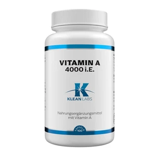 Klean Labs Vitamin A 4000 I.U. 100 pcs.