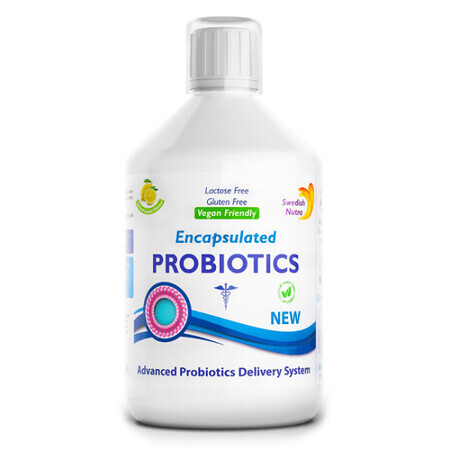 Probiotic Lichid, Bifidobacterium lactis + Vitamine C + L-glutamine, 500 ml, Swedish Nutra