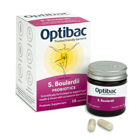 Probiotic Saccharomyces Boulardii, 16 capsule, OptiBac