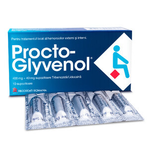 Procto-Glyvenol, 10 zetpillen, Recordati 