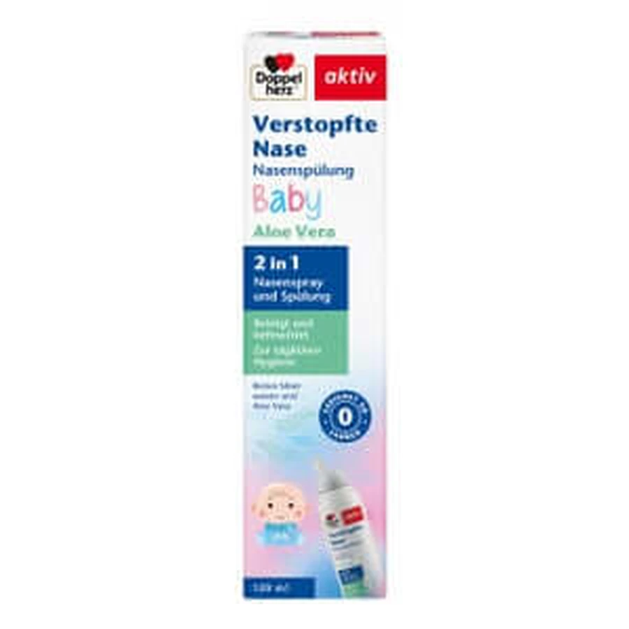 Clătire nazală pentru copii cu nas înfundat cu inimă dublă 120 ml