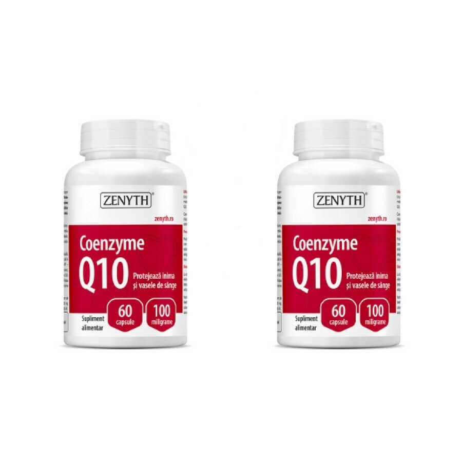 Co-enzym Q10, 60 + 60 capsules, Zenyth (50% korting op het tweede product)