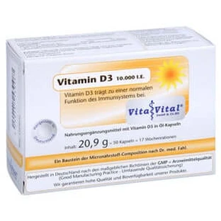 Witamina D3 10 000 j.m. w kapsułkach 50 kapsułek