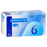 Novofine naalden 0,25x6 mm 100 stuks