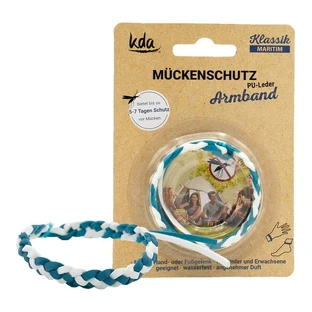 Mosquito repellent bracelet Pu-leather nautical KD 1 pc