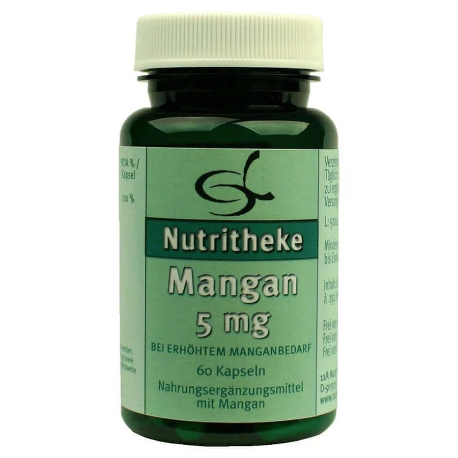 Mangan 5 mg w kapsułkach 60 kapsułek: ceny i cechy