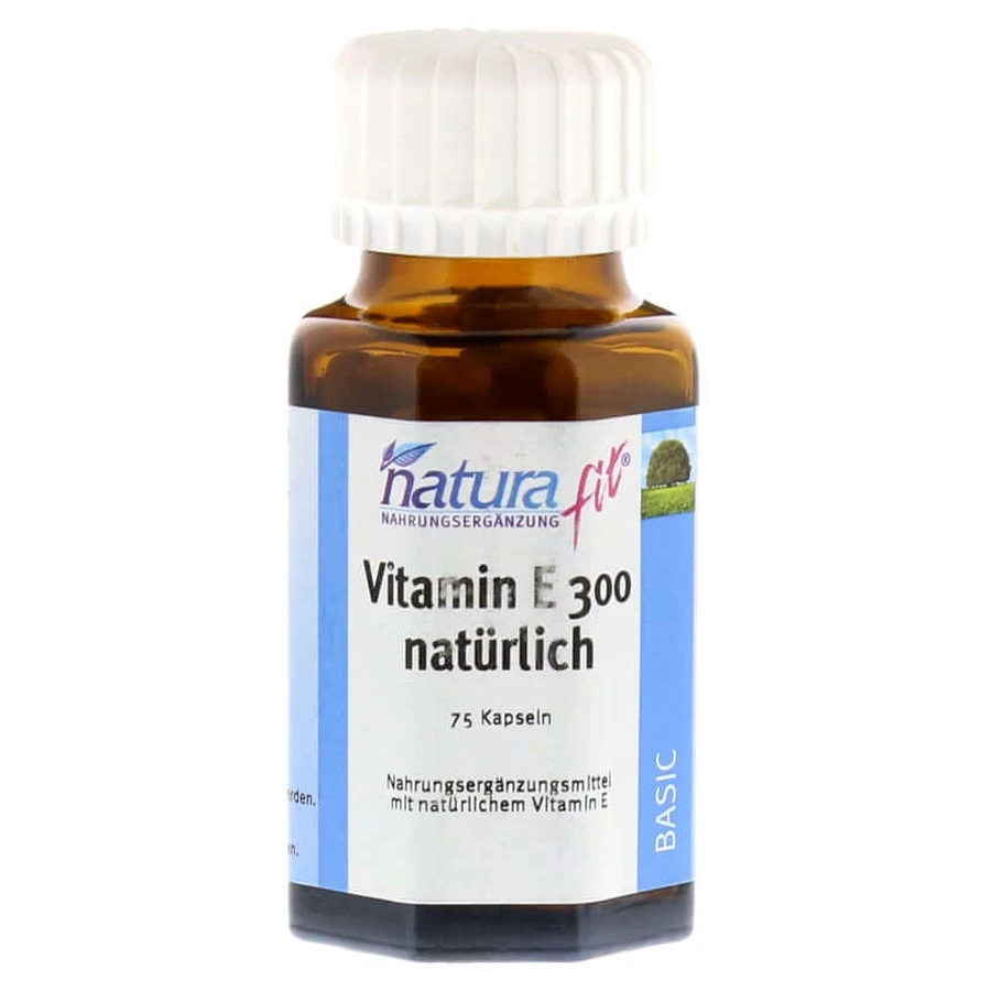 Naturafit Vitamin E 300 natürlich Kapsel 75 St