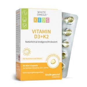 Vitamine D3K2-capsules voor kinderen - WIT OMEGA® Kids 45 stuks.