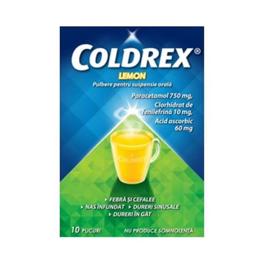 Coldrex Lemon, 10 sachets, Perrigo