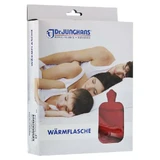 Warmwaterkruik met deksel rood 2 l