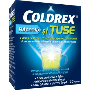 Coldrex Cold and Cough, 10 sachets, Perrigo