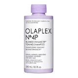 Sampon nuantator pentru par blond vopsit sau decolorat No. 4P Blonde Enhancer, 250 ml, Olaplex