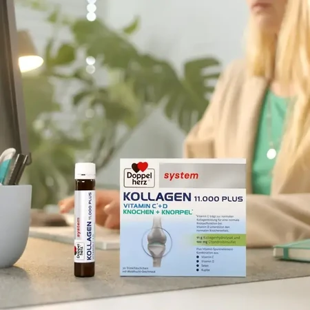 Doppelherz System Collageen 11.000 Plus Gezondheid & Mobiliteit, 30 × 25 ml