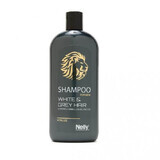 Shampoo voor grijs haar bij mannen, 400 ml, Nelly Professional
