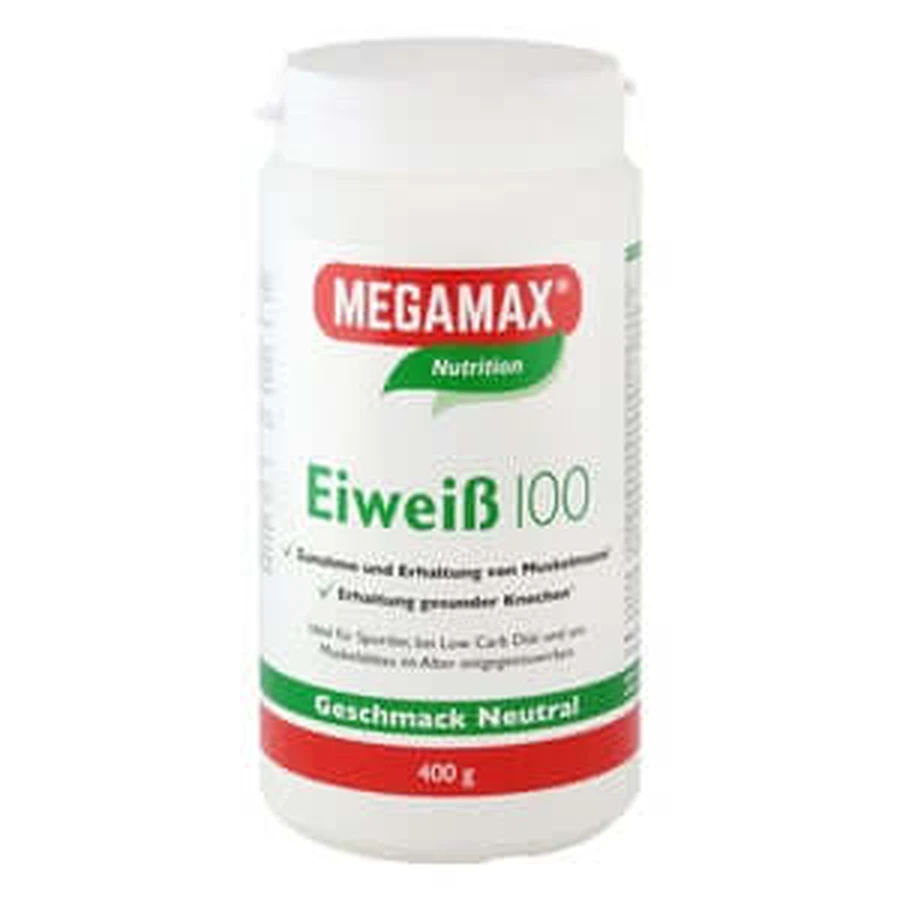 MEGAMAX Protein 100 NEUTRAL 400 g: ceny i cechy