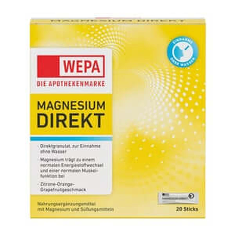 WEPA Magnesium Direct Sticks 20 sztuk: ceny i cechy