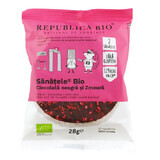 Chocolat noir bio, framboises et riz brun, sans gluten, 28g, Republica Bio