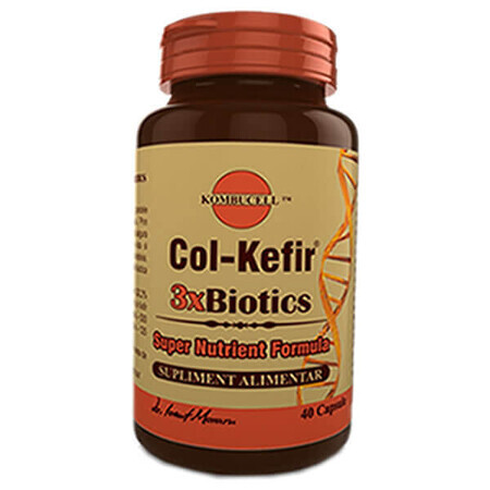 Col-Kefir 3xBiotics, 40 gélules, Pro Natura