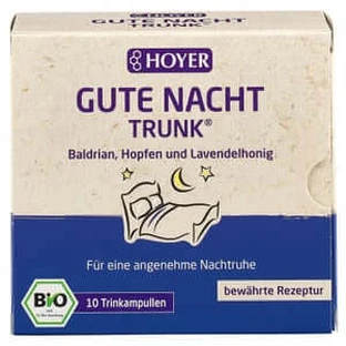 HOYER Good Night Drink BIO ampollas 10X10 ml