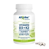 APOrtha® Vitamina D3 20.000 UI + Vitamina K2 MK-7 Cyclo® 200 µg - 120 cápsulas vegetales 120 uds.