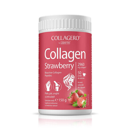 Fragola di collagene, 150g, Zenyth