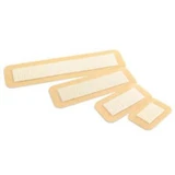 Steriel verband met hydrocolloïden en polyurethaanfilm centraal absorberend kompres op basis van vlies carboxymethylcellulose natriumvezels aquacel chirurgisch 9x25cm 10 stuks