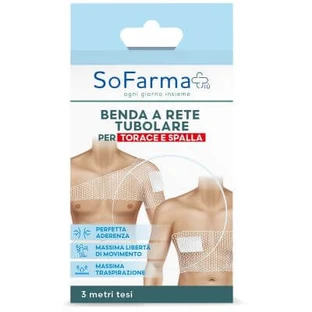 Bandage tubulaire en maille Sopharmapiu pour la poitrine et les épaules 3 mètres de tension