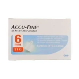 Insulin pen needle accu-fine pen needle accu-chek gauge 31 x 6mm 100 pieces