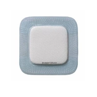 Biatain polyurethaan foamverband met siliconen kleefrand 10x20 cm 5 stuks