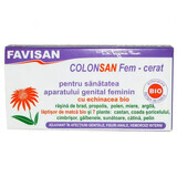 ColonSan Fem-wax met 7 kruiden, 12 zetpillen x 1,9 g, Favisan