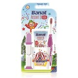 Set acrobat junior brush + paste + glass + hourglass, Banat