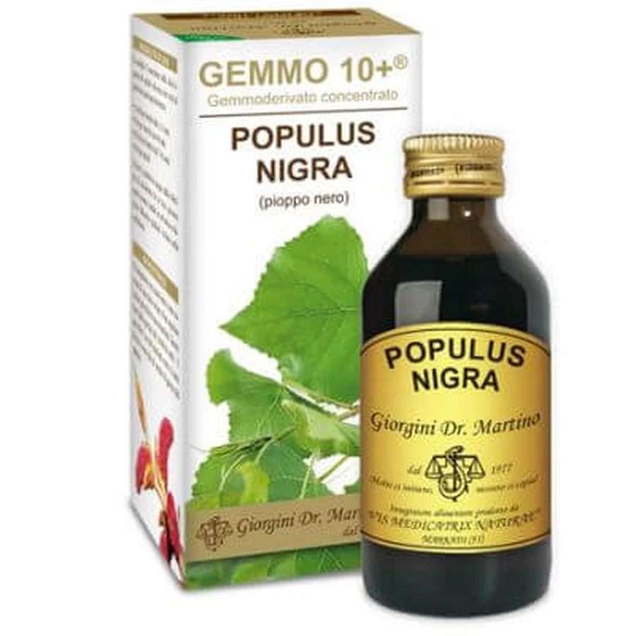 Gemmo 10+ black poplar 100 ml non-alcoholic liquid