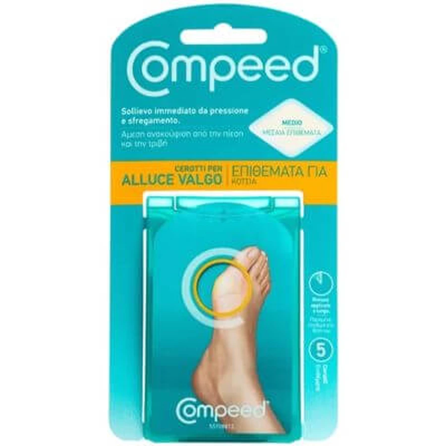 Compeed hallux valgus pleisters 5 stuks