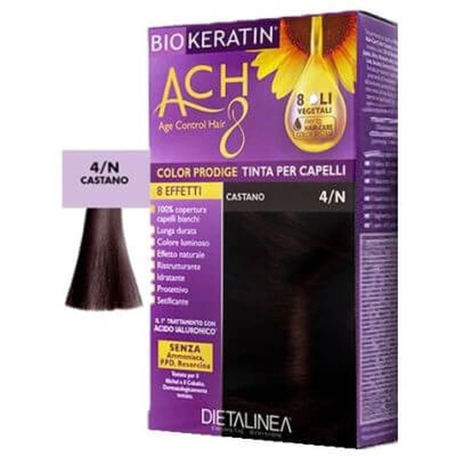 Biokeratin ach8 color prodige 4/n brown: ceny i cechy