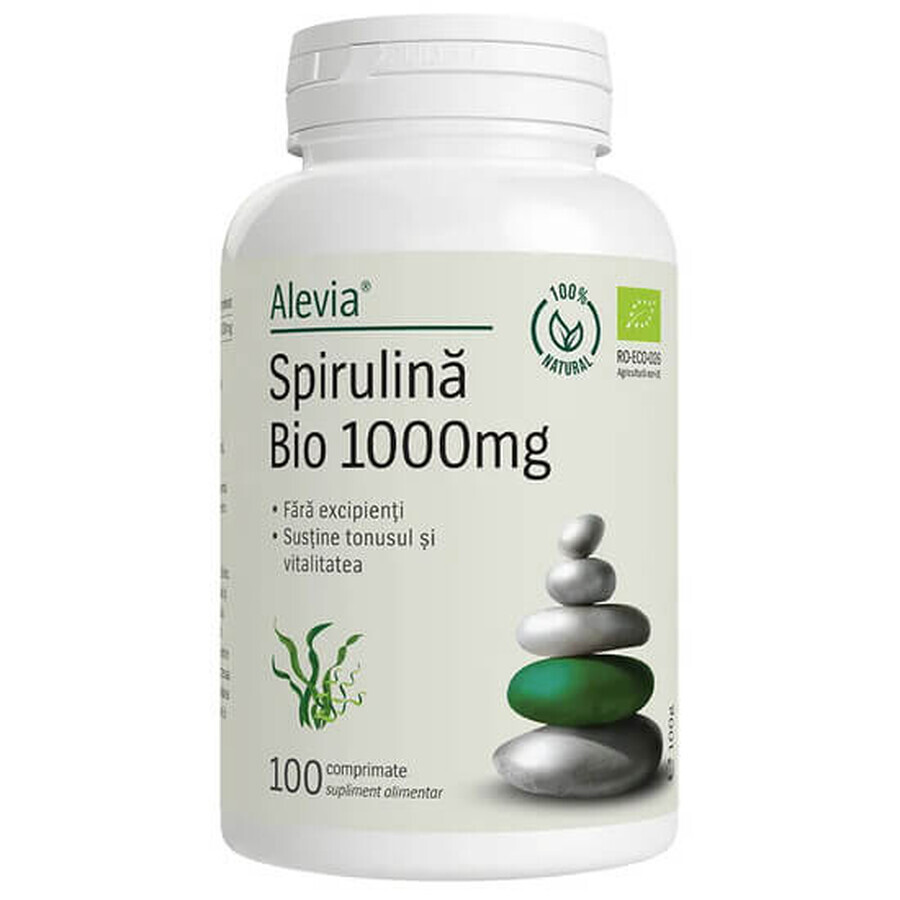 Spiruline Bio 1000 mg, 100 comprimés, Alevia Évaluations